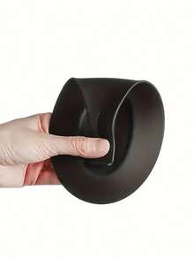 1 Pieza /2 Piezas Soporte para cucharas de fácil limpieza y aislado, regalo de Navidad, accesorio de cocina, base de silicona para cucharas, base aislada para cucharas, plato para condimentos, soporte de cucharas para restaurante - Negro - Ver 6