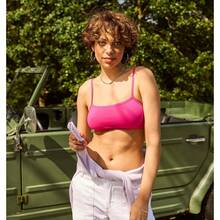 Women's Cotton String Bralette (3 Pack) - Black/Fantastic Fuchsia/White - View 5