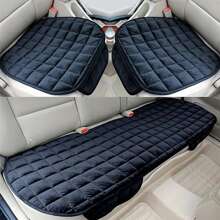 Plush Car Back Seat Protector  Soft Non-Slip Durable Rear Row Seat Cushion Mat With Auto Chair Accessories Comfort Protection
