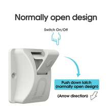 LOOKTOSEE 6/8 Pcs Baby Magnetic Cabinet Locks | Home Essential, No Drilling Childproof Drawer Locks With Easy-Install Adhesive + 1 Key Holder & Unlock Stickers - White - View 7