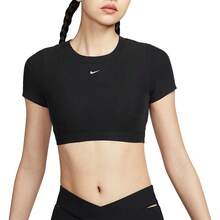 Nike Women's AS W NSW CLSC TEE BRA Sports Bra Top, Can Be Worn As Outerwear, LHF5418-011 - Black - View 1