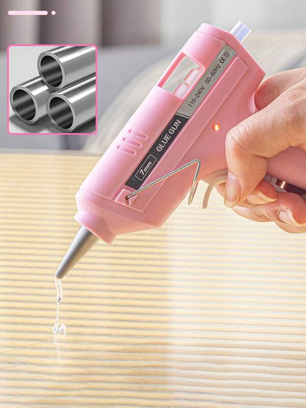 1pc Standard Hot Melt Glue Gun - Handheld Compact Size, High Viscosity Hot Melt Glue Sticks For Crafts, DIY And Home Use