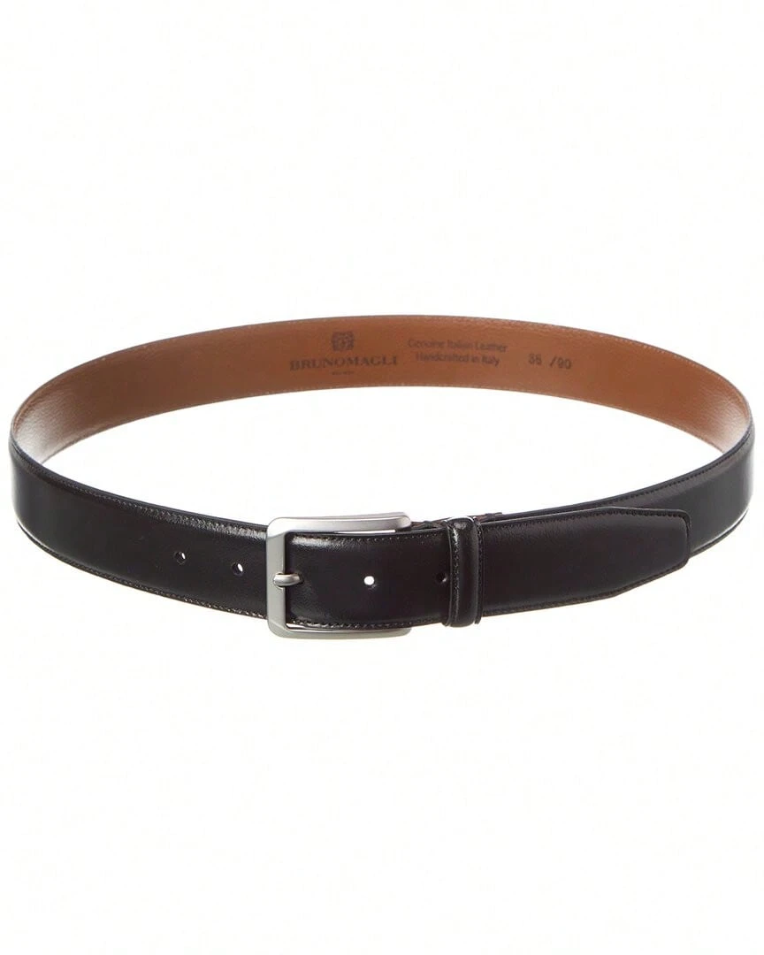Bruno Magli Dante Leather Belt - Black - View 1
