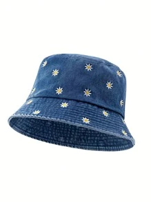 Pălăriile tip găleată cu broderie retro pentru femei, la modă, sunt potrivite pentru ieșirile zilnice ale femeilor, vacanțele de călătorie, sporturile în aer liber etc.