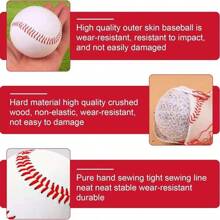 Hand-Stitched Baseball, Soft Baseball, PVC Soft Baseball, Baseball & Softball, Training Baseball, For Adults & Teenagers, Professional Baseball Games