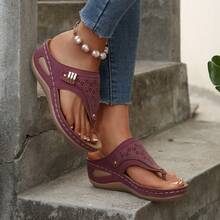 Diseño con punta descubierta deslizante, adecuado para playa, piscina, senderismo al aire libre y caminatas de verano, sandalias con cordones, zapatos de playa, calzado de moda, estructura resistente - Burdeos - Ver 5