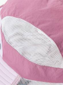 mini bala Kids' Summer Sun Hat – Breathable Mesh Cap With Adjustable Strap, Outdoor Baby Hat - Purple - View 5