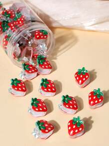 10/15pcs Adorable Strawberry Shaped Mini Hair Clips, Sweet & Cute Bangs & Baby Hair Clips, Suitable For Any Occasion Hair Accessories Elegant Hair Claw Women Claw Clips