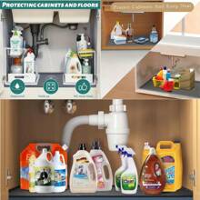 Waterproof Sink Underlay Mat - Flexible Silicone Cabinet Liner For Kitchen & Bathroom | Anti-Slip & Leak Protection Pad