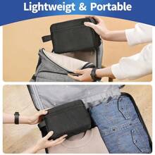 1 Stück/2 Stücke Großraum Reise Tragbare Herren Kulturbeutel, Damen Kosmetiktasche für Grundbedarf Wasserbeständige Schminktasche Handtasche, Wasserdichte Rasurtasche für Toilettenartikel, faltbare Aufbewahrungstasche mit Fächern und Griff für Kosmetikpinsel und Werkzeuge