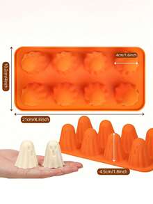 1 件硅胶模具、冰块模具、巧克力糖果模具万圣节硅胶模具，适用于果冻、巧克力、糖果、软糖、蜡笔、树脂 - 彩色 - 查看 4