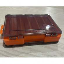 1pc Double-Sided Fishing Tackle Box For Hooks, Lures, Fishing Accessories