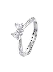 Exquisite Vintage Luxurious Gorgeous Bows With Opening Rings For Woman Daily Vacation Music Festival Anniversary Gift Couple's Gift,Gift For Her