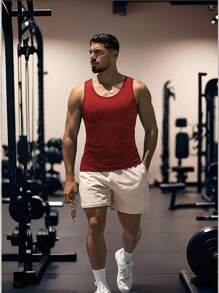 Herren ärmelloses Fitness-Workout Tank Top, Basisschicht Kurzarm T-Shirt, Kompressionsshirt