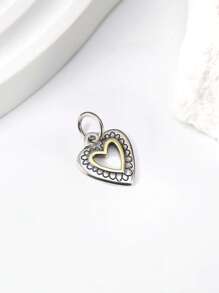 1 buc simplu și unic 925 Sterling Silver Heart Vintage Charm DIY pandantiv delicat bijuterii cadou pentru femei sau bărbați