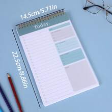Bloc de Notas de Lista de Tareas - Cuaderno de Lista de Tareas para el Trabajo con 52 Hojas, Planificador Diario sin Fecha Perfecto para Tareas Diarias y Establecimiento de Objetivos, Bloc de Notas de Lista de Tareas Adecuado para Oficina, Hogar y Escuela, Útiles Escolares, Vuelta a la Escuela - Multicolor - Ver 10