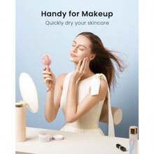 TFFFMini Portable Fan 3 Speed Powerful Handheld Fan 2000mAh Battery Operated Cute Design Personal Small Fan USB Rechargeable Makeup Eyelash Hand Fan Travel Essentials For Women Girls Pink