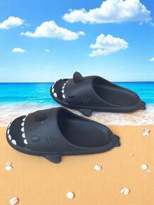 Sandalias de Tiburón  Unisex comodidad Ultraligera en EVA con Suela Antideslizante,d  Animal  Playa  EVA  Animal    tiburón trolero  Playa  todas - Negro - Ver 2