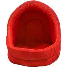 Pet Bed Medium For Dogs And Cats With Cushion - Red - View 2