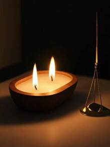 1 Stück holzbootförmige Aromatherapie-Kerze, geeignet für Halloween, Geisterfest, Herbst, Feiertage, Weihnachten, Winter, Hochzeiten und Weihnachtsgeschenke, perfekt für Raumdekoration, Heimdekoration, Geburtstagsgeschenke, Urlaubsatmosphäre, besondere Holzschale Aromatherapie-Kerze für Familienzusammenkünfte, Hotels und gehobene Restaurants