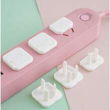 10 piezas Cubierta protectora de enchufe, Cubierta protectora anti-descarga eléctrica, Cubierta protectora anti-agua para regleta de enchufes, Cubierta protectora de enchufe de alimentación, Cubierta protectora de enchufe