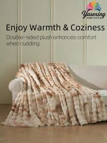 بطانية ناعمة فاخرة مطبوعة بطبعة الصبغ بالربط لجمل، من فرو الأرنب الصناعي الدافئ، مناسبة للاستخدام المتعدد في غرفة المعيشة والنوم والأريكة، مقاس كوين أو توين أو كينج، بطانية فاخرة طويلة ناعمة وفاخرة للمنزل والسرير والحرم الجامعي