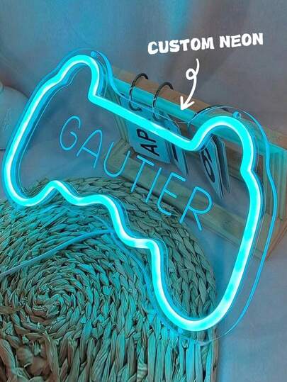 Customized Gaming Neon Sign Room Decor, Personalized Name Gaming Neon Custom Room Wall Decor, USB LED Night Hanging Decor, Personalized Gifts For Boys And Girls, Ideal Gifts Boyfriend, Girlfriend, Family, Friends, Can Be Used As Night Light, Neon Light, Home Decor, Room Decor, Holiday Decor, Suitable For Anniversary, Birthday, Wedding, Office Teahouse, School, Home And Other Scenarios.