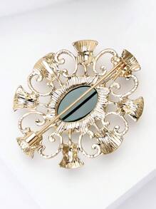1pc Green Thistle Brooch For Women,Plant Brooches,For Bag,Sweater,Coat,Hat,Shoes,Dress,Suit