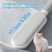 Magic Clothes Lint Remover, Reusable Pet Cat Hair Fur Roller Brush, Reusable Static Dusting Cleaning Brushes Manual Cleaner Tool, Double-Sided Electrostatic Lint Brush - Manual,Non-Electric Pet Hair Remover With Plastic Handle For Clothes & Furniture, Reusable Lint Brush