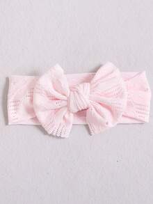 1 件装柔软薄款婴儿宽边头带儿童蕾丝头带蝴蝶结发饰婴儿头带 - 彩色 - 查看 17