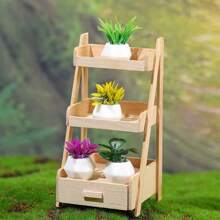 8pcs/Set Miniature Plant Kits For Dollhouse, Miniature Dollhouse Plants, Miniature Bonsai Decorations For Dollhouse Garden