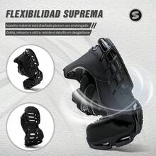 zapatos industriales, zapatos de trabajo, zapatillas de trabajo ligeras,tenis industriales para mujer,botas de trabajo con puntera de acero, antideslizantes y resistentes a perforaciones, resistentes a la abrasión y a los impactos, entresuela con amortiguación, parte superior de malla transpirable, adecuado para la manipulación en almacenes, operaciones al aire libre, obras de construcción y situaciones similares, modelos para hombre y mujer, calzado de trabajo.(Elija el tamaño según la longitud de su pie) - Negro - Ver 8