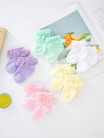 4 paires de chaussettes princesse froufrou pour bébé