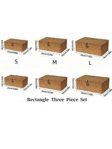 1 szt. nordycki styl tkany z trawy morskiej składany pojemnik do przechowywania z pokrywką, kreatywny i oszczędzający miejsce pojemnik do przechowywania z ręcznie wykonanym akcentem, wielofunkcyjny organizer na biurko do przechowywania artykułów spożywczych, kosmetyków i domowej garderoby, pudełko do przechowywania bałaganu na biurku - Żółty - Zobacz 2