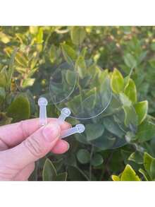 5/10pcs 1.97 Inch Cute Mini Transparent Plastic Fans, Modern Style Suitable For Various Holidays Like Mother's Day, DIY Crafts, Home Decor - Color Mixing - View 3