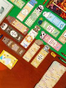 31pcs/Set Colorful Animal Themed Bookmarks, Suitable For Students, Animal Party Gifts, Teenagers Book Lovers, Minimalist & Artistic Style, Comes With Neutral Pens, Great For Classroom Gifts School Supplies,Back To School
