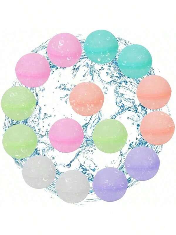 5 wiederverwendbare Wasserballons aus weichem Silikon, sicher für Wasserschlachten Outdoor, Schwimmbäder, ideal für Sommeraktivitäten und zum Zusammensein mit der Familie