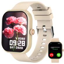 Hot New 1pc Silicone Strap Unisex Smart Watch, Supports Make/Receive Calls, Pedometer, Calorie Counter, Multi-Sport Modes, Alarm, Call & Message Reminder, 2.01" Full-Screen Touch, Compatible With IOS & Android, Suitable As Festival Gift For Family And Friends