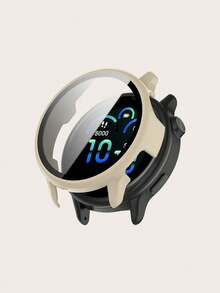 1 chiếc ốp lưng đồng hồ thông minh màu trơn Unisex + miếng dán bảo vệ màn hình, ốp lưng bảo vệ bằng PC cứng một mảnh cho Garmin Vivoactive 6 - Garmin Vivoactive 6 - Xem 14