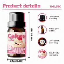 HWLINK 10毫升精油纸杯蛋糕，香氛精油纸杯蛋糕，女士香氛精油，适用于蜡烛制作、香薰机、家居护理、加湿器、女士礼物、车载空气清新剂、美容 - Cakes - 查看 7