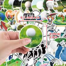 50 piezas Pegatinas de golf Pegatinas vinílicas estéticas para scrapbooking, diario, portátil, parachoques, monopatín, botella de agua, computadora, teléfono, dibujos animados, casco duro, pegatinas y calcomanías para automóvil