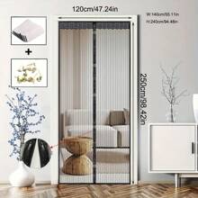 Magnetic Mosquito Net Curtain - No Hole Self-Adhesive Door Curtain, Universal For Kitchen Bedroom, Summer Magnetic Mesh Screen, Breathable Invisible Curtain, Washable Retractable Divider, Home Mosquito Repellent