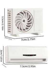 Mini Air Conditioner Model Diffuser Ornament For Car, DIY Car Vent Fragrance Diffuser, Long-Lasting Scent Car Interior Decoration - Multicolor - View 6