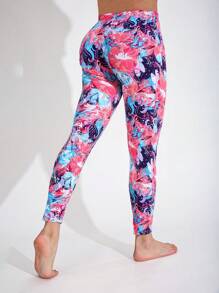 Pantalones deportivos informales elásticos para mujer, estampado floral, elegante y versátil, apropiado para uso diario, caminatas al aire libre, compras, fiestas, con opciones de varios colores, adecuado para primavera, verano y otoño