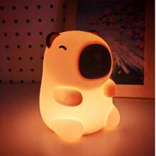 Capybara Night Light, Cute Animal Soft Silicone Touch Lamp, Dimmable, Rechargeable, Bedroom Decor Lamp, Adorable Gift For Holidays