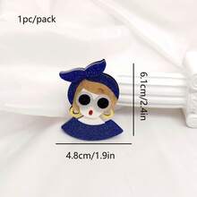 1pc Luxury Personalized Elegant Vintage Acrylic Brooch, Fashion Decorative Accessory Backpack For School Office Accessories Shirts Jacket Jewelry Halloween Clothes Pin Funny Cute Teacher Gifts Costume Accessories Bag Charms Christmas