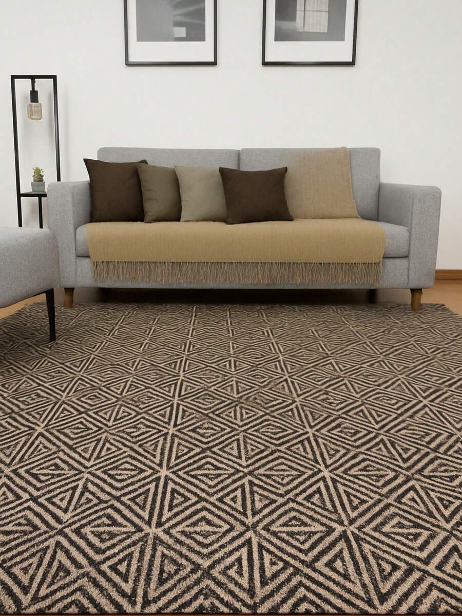 Jacquard Rug 2.00 M X 1.40 M Non-Slip Geometric Living Room Office Bedroom
