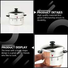 1pc 60-Minute Mechanical Kitchen Timer, Vintage Cooking Timer Without Battery, Loud Alarm For Home, School, Office Baking