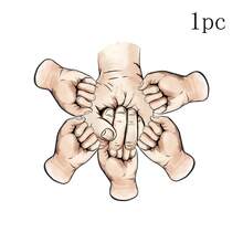 2D Customized Fist Bump Family Heirloom Pendant, Personalized Name Text Keychain, Father's Day Gift,Graphic Print - Multicolor - View 10