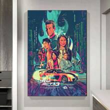 WB 1/10PCS Frameless Fast And Furious Classic Vintage Vintage Posters Sticky Retro Room Bar Cafe Kawaii Room Decor Wall Art Batman Decor Wallpaper